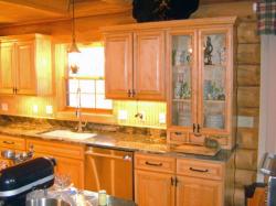 Click to enlarge image  - Custom Designed Kitchen  - to Fit Right In to this Log Home